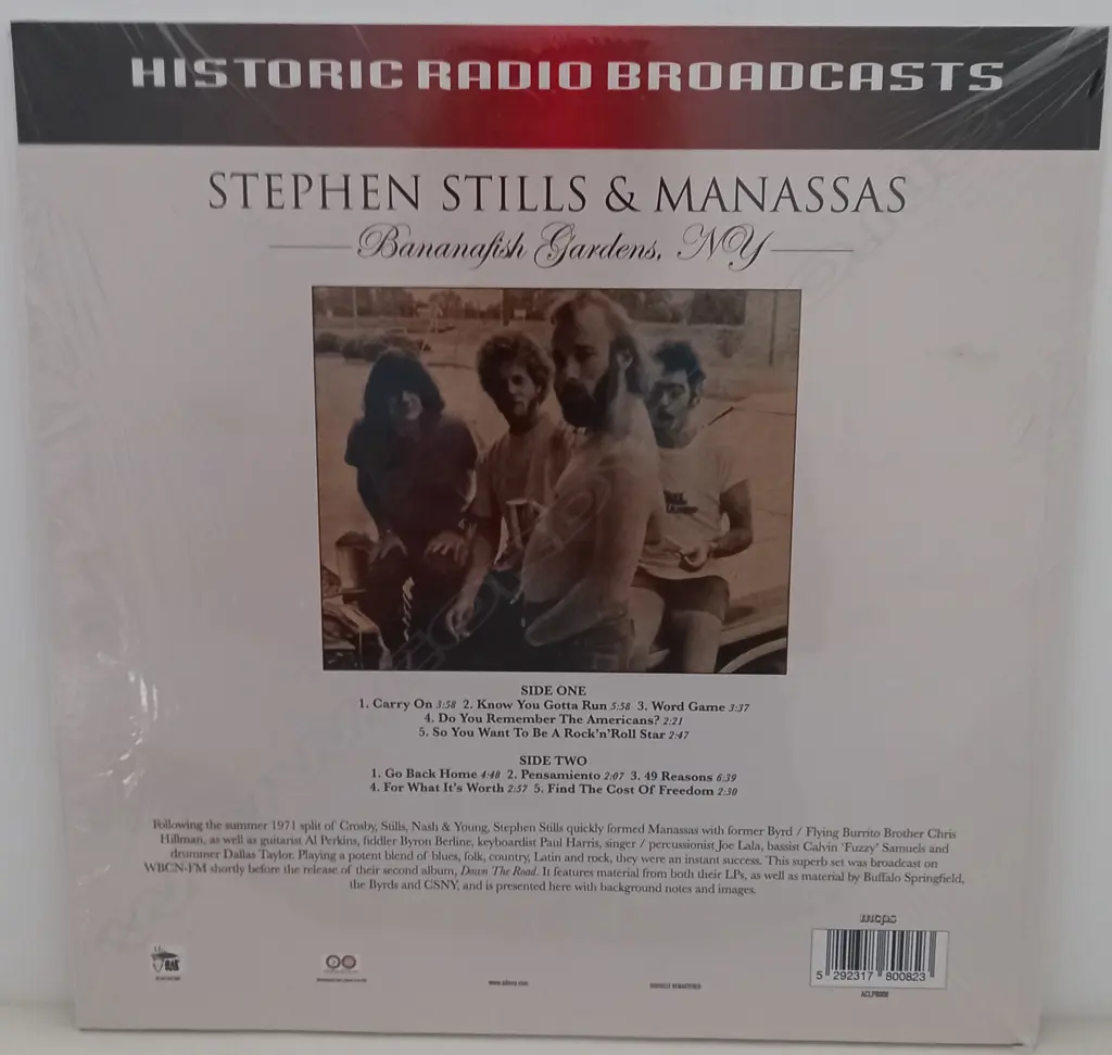 Stephen Stills, Manassas, Bananafish Gardens, NY Image 1++